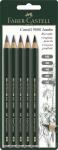 Faber Castell Bleistift 9000 Jumbo HB+2B+4B+6B+8B grün 5er