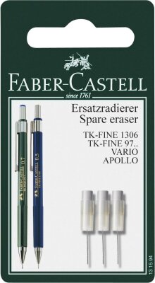 Faber Castell Druckbleistift Ersatzradierer TK-Fine 3x