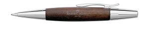 Faber Castell Drehkugelschreiber e-motion Birnb/Chr dunkelbr