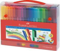 Faber Castell Filzstift Connector Koffer 60-teilig