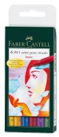 Faber Castell Tuschestift Pitt Artist Pen B 6er Basic