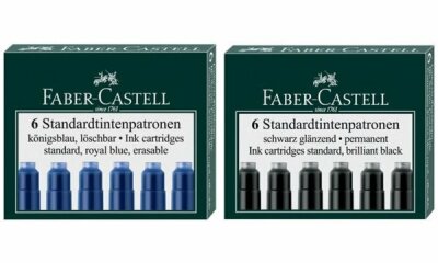Faber Castell Tintenpatronen Standard 6er schwarz
