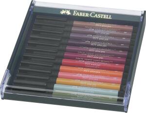 Faber Castell Tuschestift Pitt Artist Pen B 12er Erde