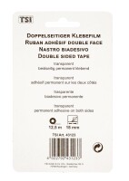 TSI Klebeband doppelseitig 12,5 m x 18 mm , im Blister
