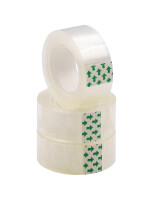 TSI Klebefilm 19 mm x 25 m - kristall-klar, im 3er Pack