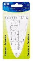 TSI Schablone - Parabel Plast transp Sinus-Kosinus-Tangens