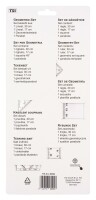 TSI Geometrie - Set 4 Teile 17+30 cm Lineal Dreieck+Prabel