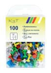 TSI Pinnwandnadeln mit Kunststoff-Kopf farbig 100 Stück