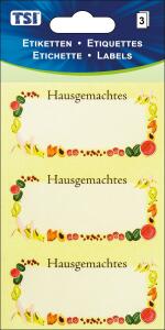 TSI Etiketten " Hausgemachtes " 3 Bögen a´ 3 Stück