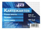 TSI Karteikarten A7 kariert beidseitig bedruckt 100...