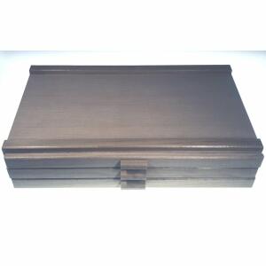 CMI Holzkasten 3 Etagen ca. 40 cm x 24,3 cm x 7,9 cm Buche