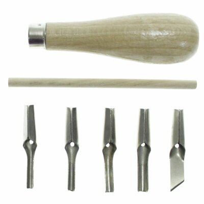 CMI Linolschnitt Set - Linolbesteck 7 teilig