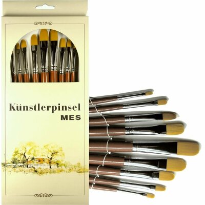 CMI Pinsel Golden Synthetikhaar spitz 9er Set