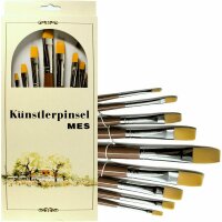 CMI Pinsel Golden Synthetikhaar flach 9er Set