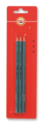 KOH Bleistifte Schule Gradation Härtegrad 1,2,3 3er