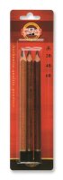 KOH Graphitstifte Gradation Jumbo 5,6 mm 2B 4B 6B 3er