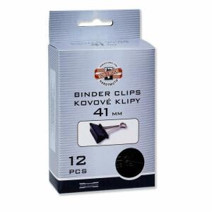 KOH Maulklammern Metall - schwarz / 41 mm im 12er Pack