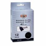 KOH Maulklammern Metall - schwarz / 41 mm im 12er Pack