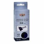 KOH Maulklammern Metall - schwarz / 32 mm im 12er Pack