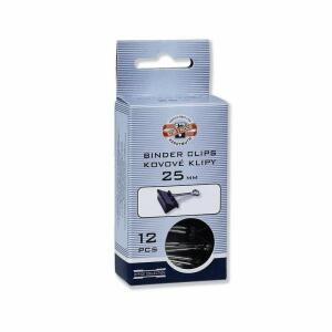 KOH Maulklammern Metall - schwarz / 25 mm im 12er Pack