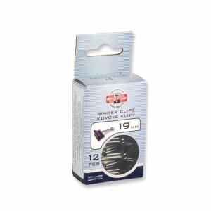 KOH Maulklammern Metall - schwarz / 19 mm im 12er Pack