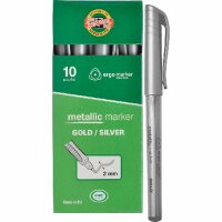 KOH Marker Metallic Spitze 2 mm wasserfest Silber