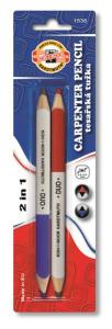 KOH Zimmermannsbleistift 2 in 1 Jumbo Duo 2er Blister