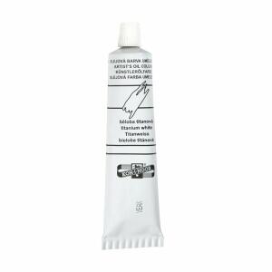 KOH Ölmalfarbe Mánes 40 ml Tube titanium white