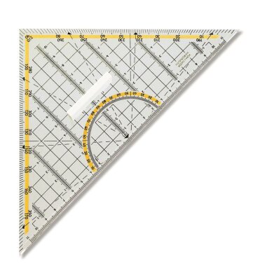 KOH Geo- Dreieck 45° 22 cm Lineal u Winkelmesser