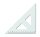 KOH Dreieck Plast 45° 12 cm Lineal transparent 1