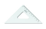 KOH Dreieck Plast 45° 9 cm Lineal transparent