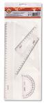KOH Geometrie - Set 4 Teile 30 cm Lineal transp