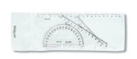 KOH Geometrie - Set 4 Teile 20 cm Lineal transp