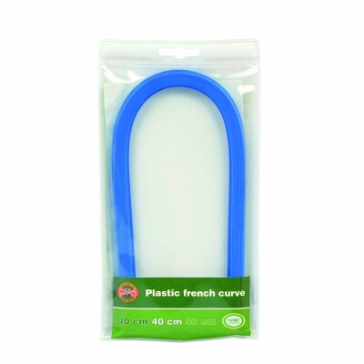 KOH Kurvenlineal Plast blau 40 cm lang