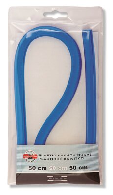 KOH Kurvenlineal Plast blau 50 cm lang