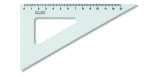 KOH Dreieck Plast 60° 13 cm Lineal transparent