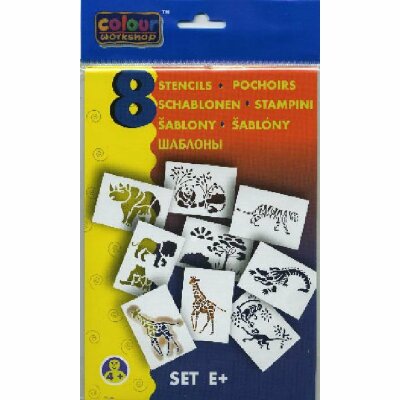 Centro Blo Pen - Schablonen 8er Pack "Wildtiere" - E+