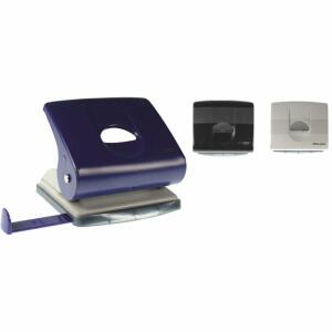 MAG-O Bürolocher mit Ansatzschiene für bis 20 Blatt schwarz