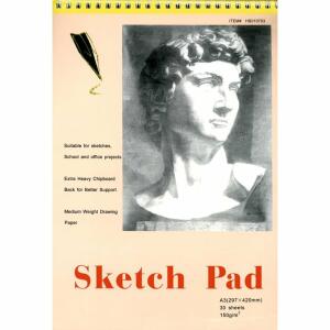 CMI Sketchblock A3 - Querformat Spiralbindung 150 g/m² 30 Bl