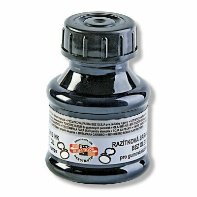 KOH Stempelfarbe 50 ml PVC Flasche schwarz