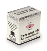 KOH Tinte - Dokumententinte schwarz , 30 ml Glasflasche