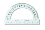 KOH Winkelmesser Plast 180° D = 12,5 cm Transparent