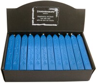 Standardgraph Siegelwachs mit Docht blau 36 Stück