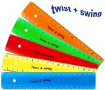 Standardgraph Twist & Swing Lineal 17 cm in fünf...