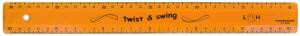 Standardgraph Twist & Swing Lineal 30 cm 4x5 Farben sortiert in Hängetasche für links händer im Karton