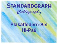 Standardgraph Plakatfedern-Sortiment 6er Pack