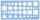 Standardgraph Kombischablone blau 1 Stück