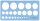 Kreisschablone mit 25 Kreisen blau STANDARDGRAPH 9016