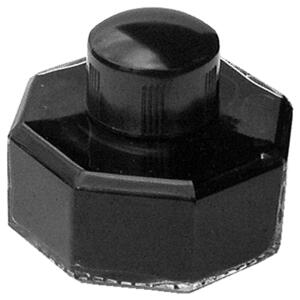 Standardgraph Tintenglas OTTAGONALE 60 ml achteckig mit Deckel aus Bakelitmit Tintekohlenschwarz 1 Stück