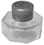 Tintenglas OTTAGONALE 60 ml achteckig mit Deckel aus Bakelit leer